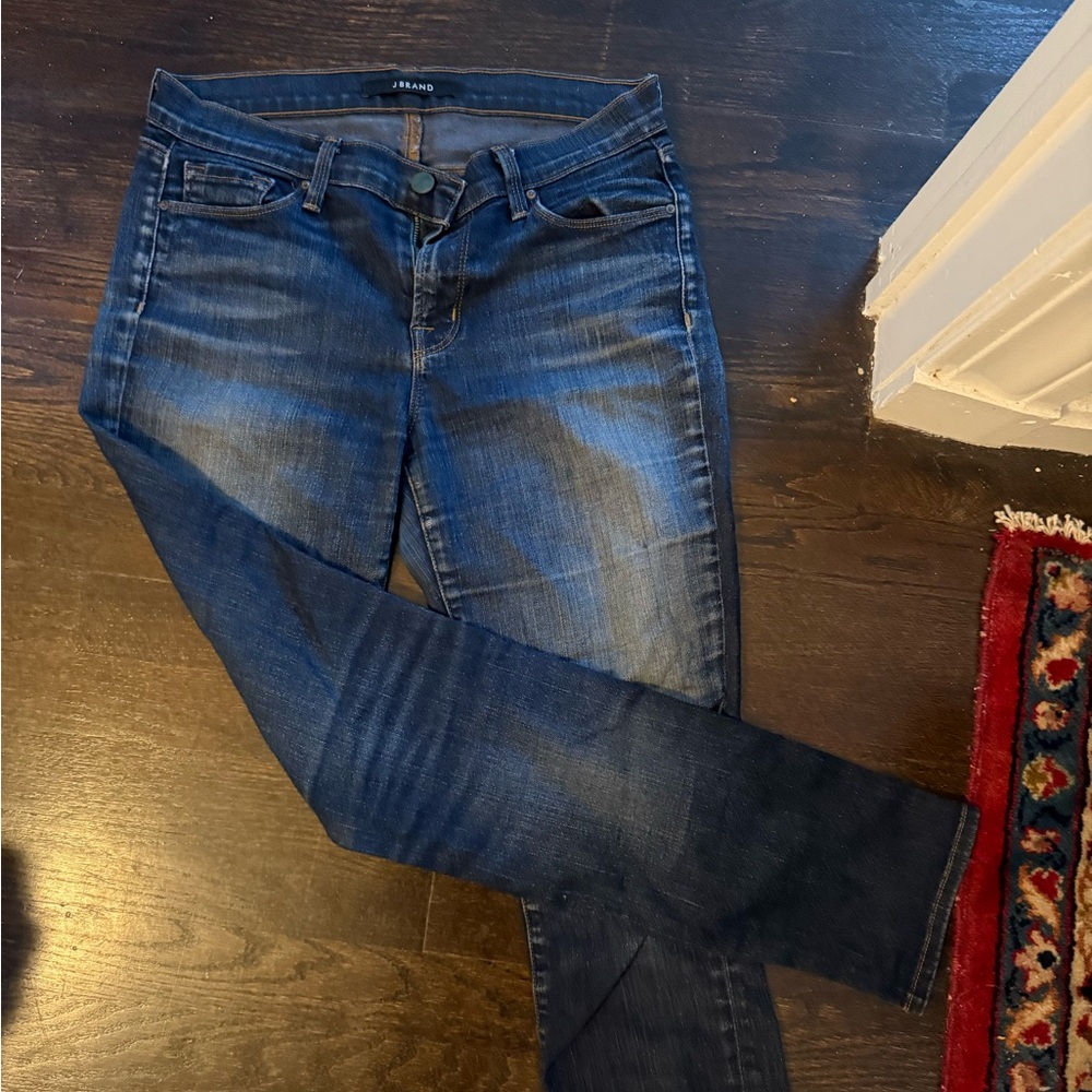 J Brand Classic Medium Dark Wash Straight Leg Jeans